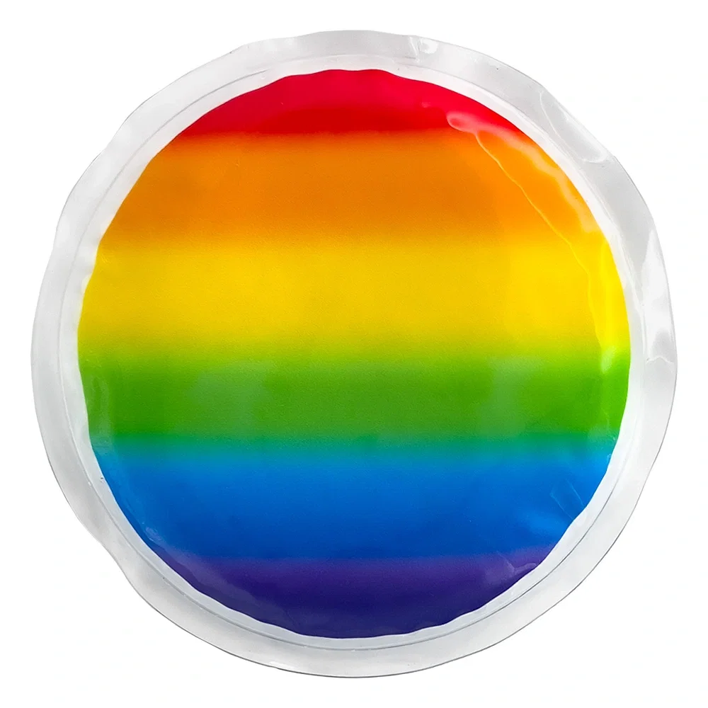 Rainbow Gel Beads Hot/Cold Pack Circle — view 2