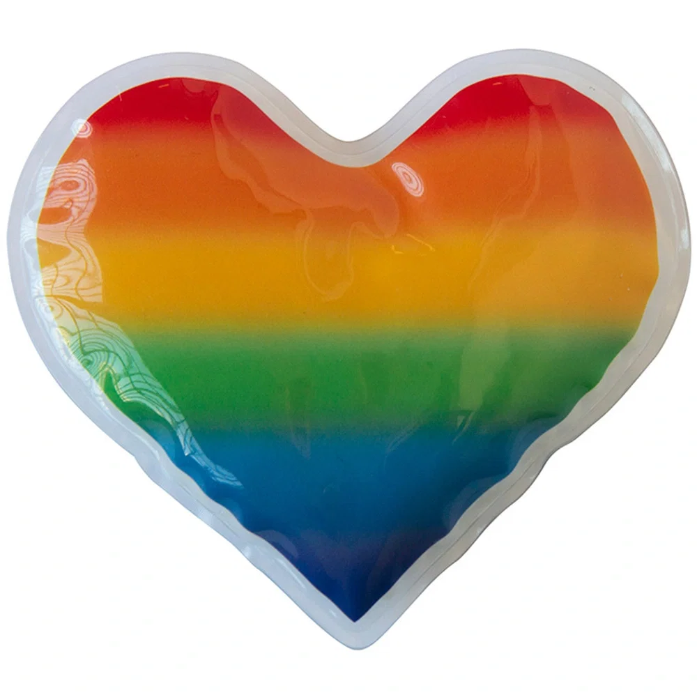 Rainbow Gel Beads Hot/Cold Pack Heart — view 2