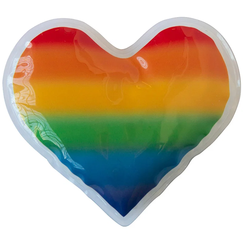 Rainbow Gel Beads Hot/Cold Pack Heart — view 2