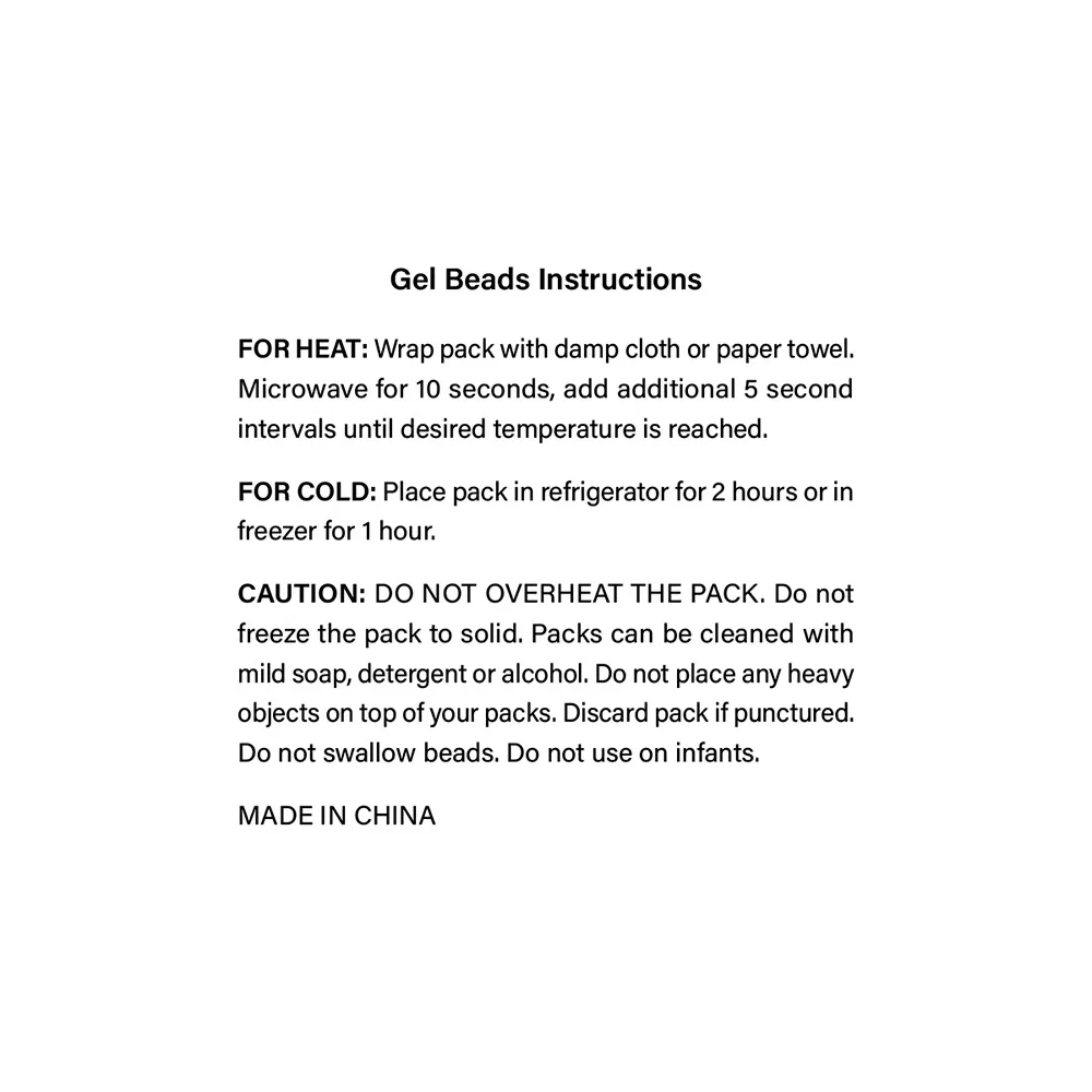 Rainbow Gel Beads Hot/Cold Pack Square — view 4