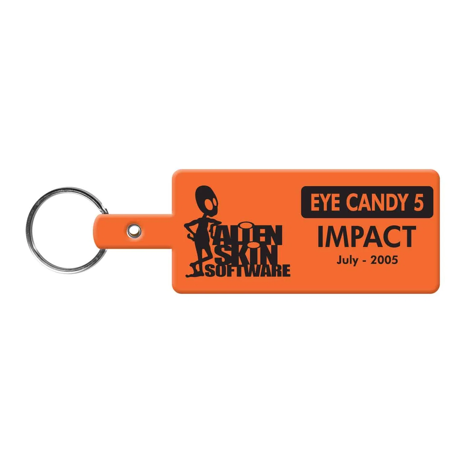 Rectangle Flexible Key Tag — view 2