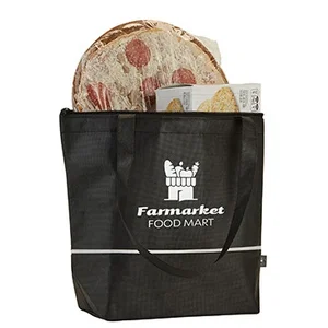 RPET Insulated Cooler Tote, Foam Lining, 15" x 13" H