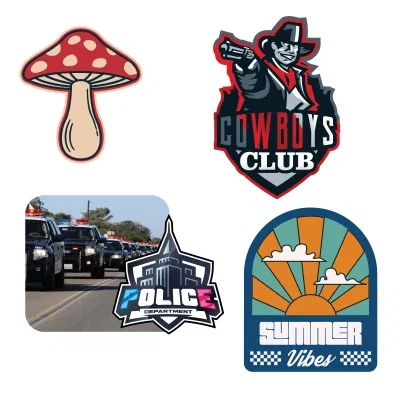 Acrylic magnet die cut to shape in four sizes