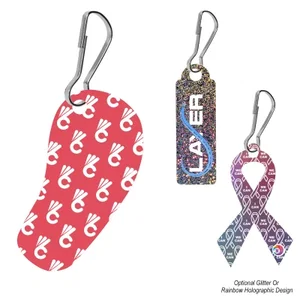 Custom Shape Acrylic Zipper Pull Up To — 4 Sq., 3 Sq. & 2 Sq.
