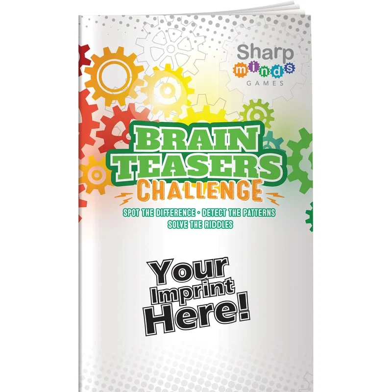 Sharp Minds activity book detail view of mental prowess exercises and game variety