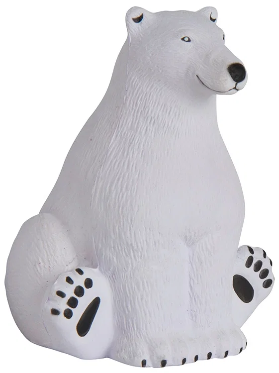 Sitting Polar Bear Stress Reliever — view 2