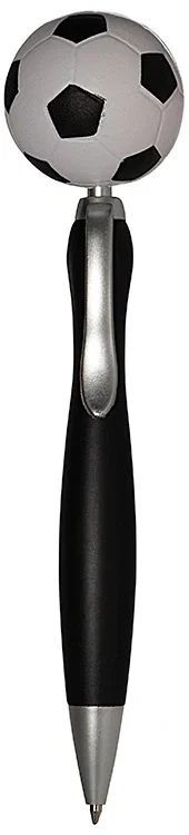 Imprinted Soccer Top Click Pen — view 3