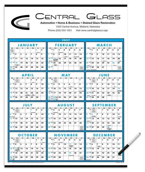 Triumph® Calendars Span-A-Year (Laminated with Marker) Calendar