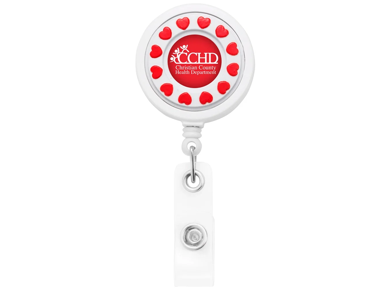 Custom Spinner Retractable ID Badge Reel — view 4