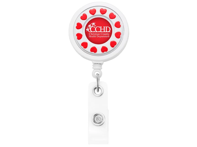 Custom Spinner Retractable ID Badge Reel — view 4