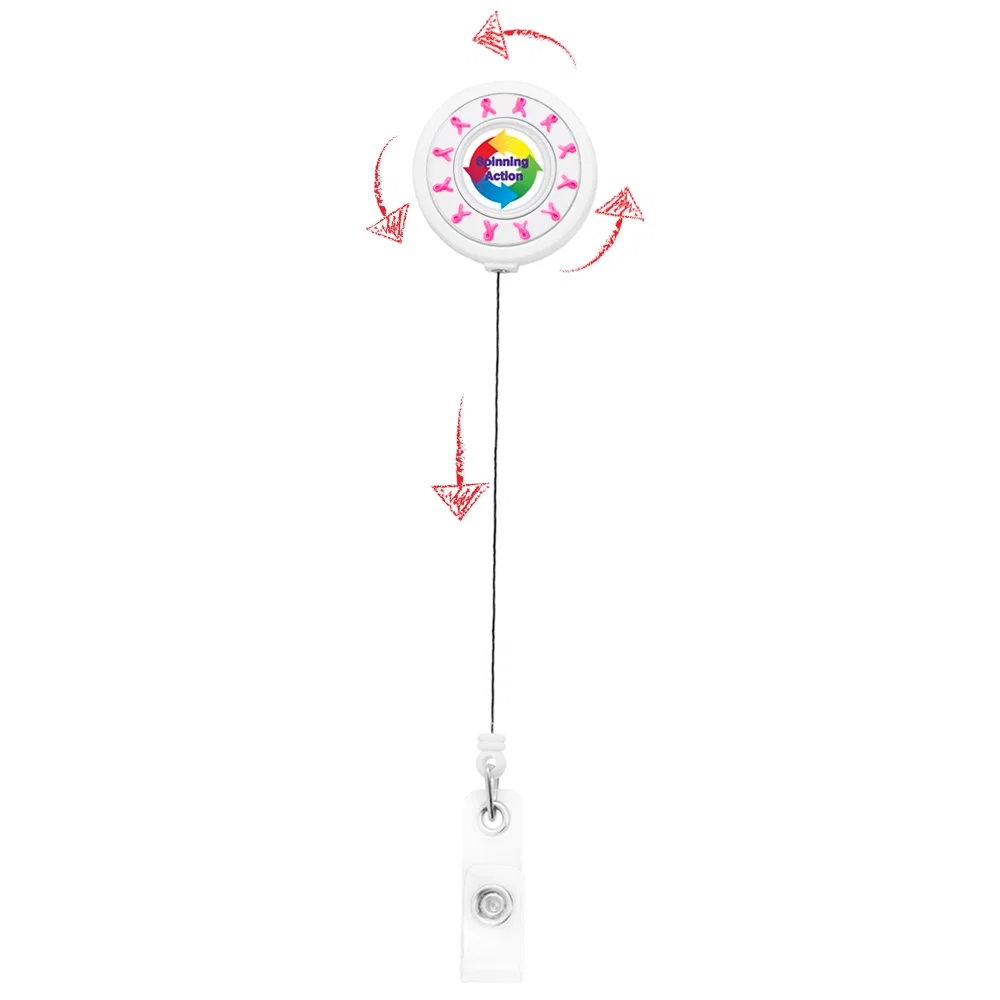 Custom Spinner Retractable ID Badge Reel — view 5