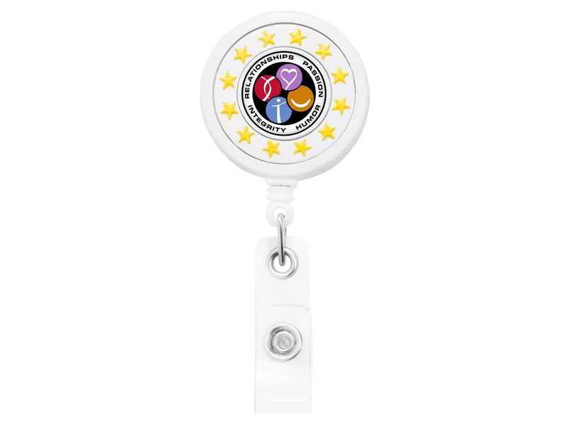 Custom Spinner Retractable ID Badge Reel — view 7