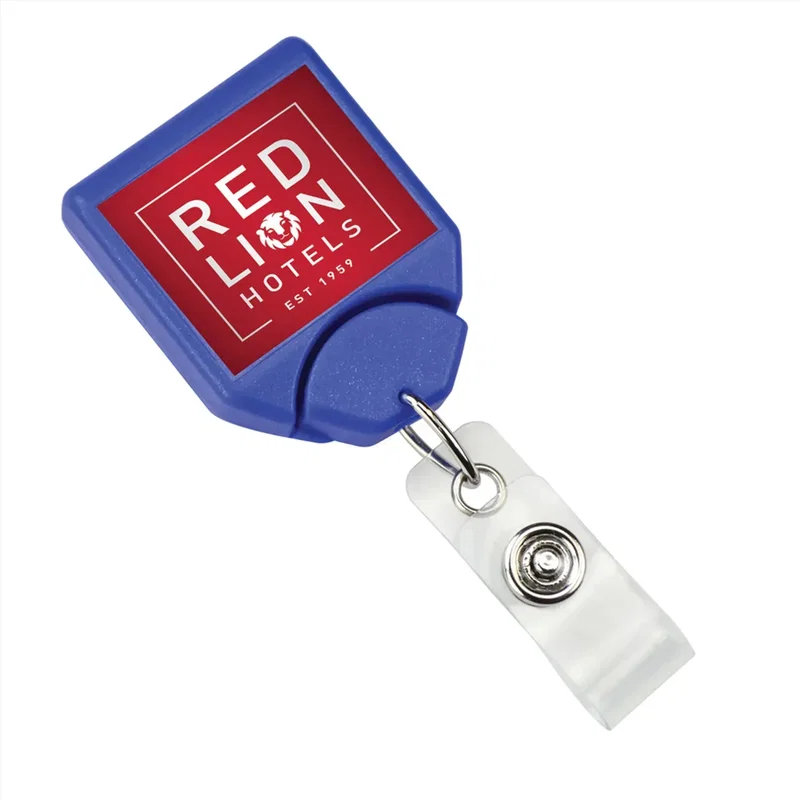 LogoClip Badge Reel - Custom Square (100 Pack) — view 2