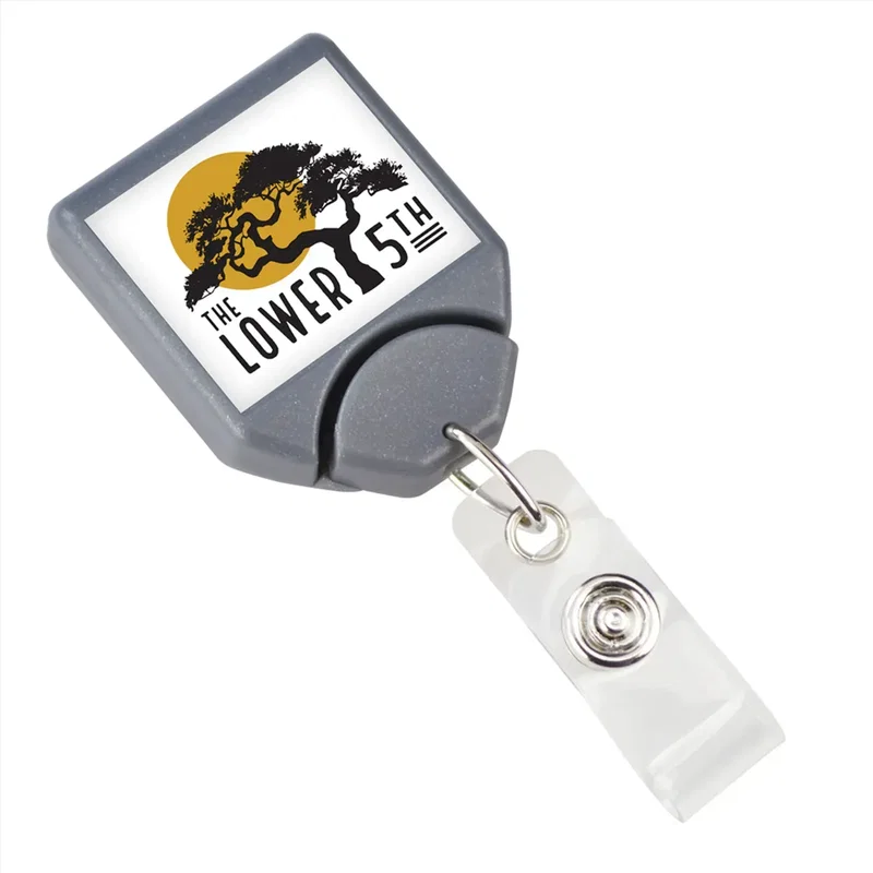 LogoClip Badge Reel - Custom Square (100 Pack) — view 4