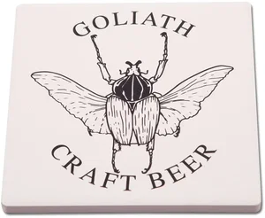 Custom Square Ceramic Coasters with 1 Color Imprint