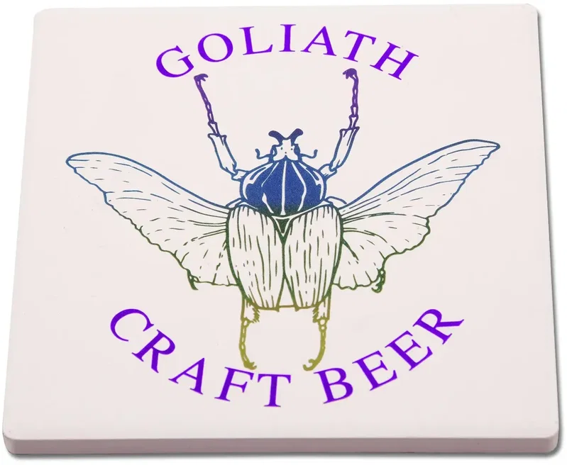 Personalized Square Ceramic Coasters with Logo