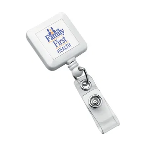 Square Retractable Badge Holder