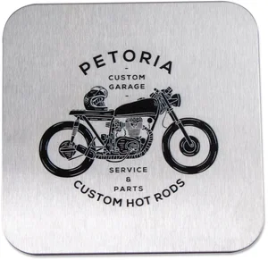 Custom Stainless Steel Square Coasters (1 Color Imprint)