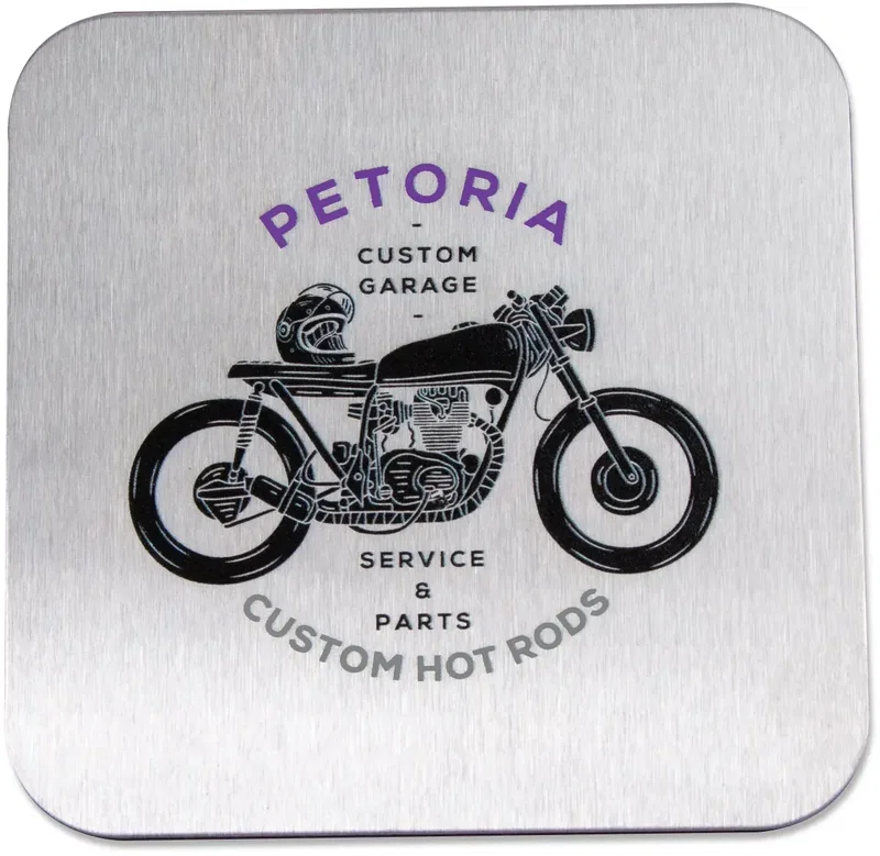 Personalized Stainless Steel Coasters - Square