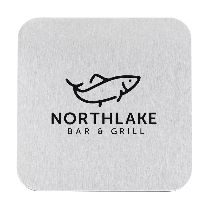 Stainless Steel Square Coaster — view 1