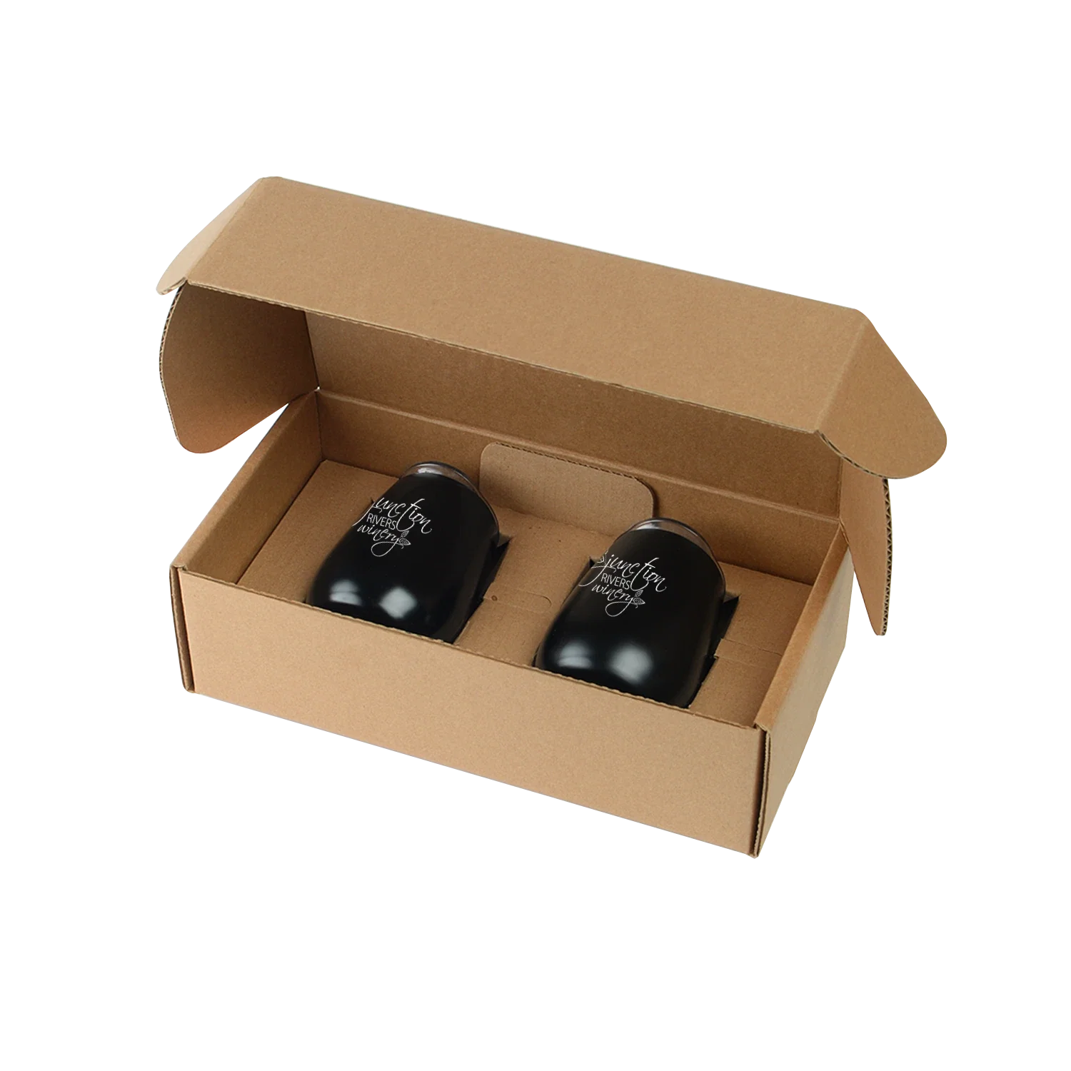 Stainless Steel Stemless Wine Glasses Gift Box Set — view 2