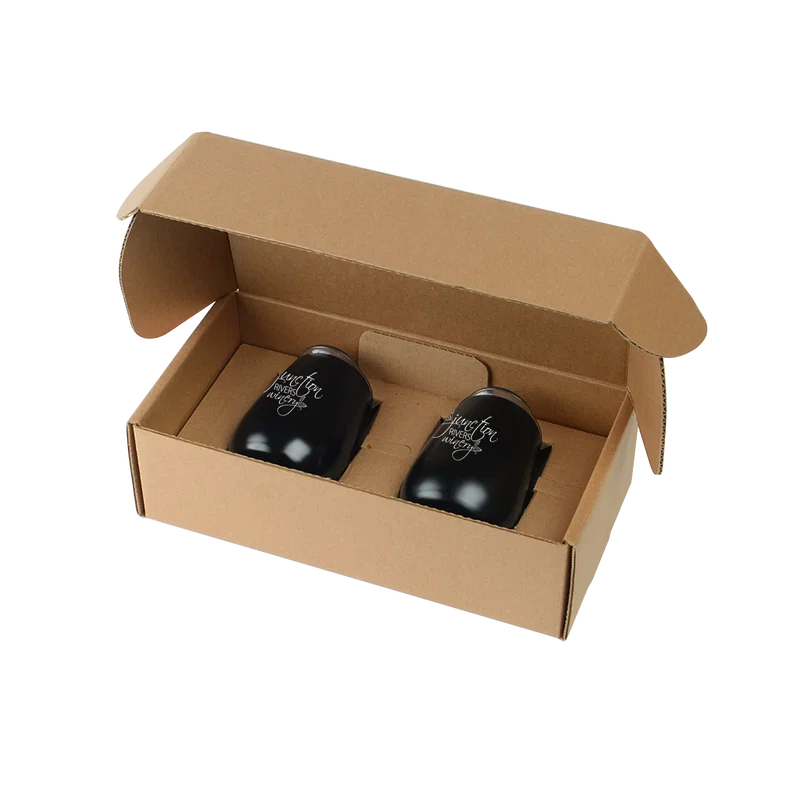 Stainless Steel Stemless Wine Glasses Gift Box Set — view 2