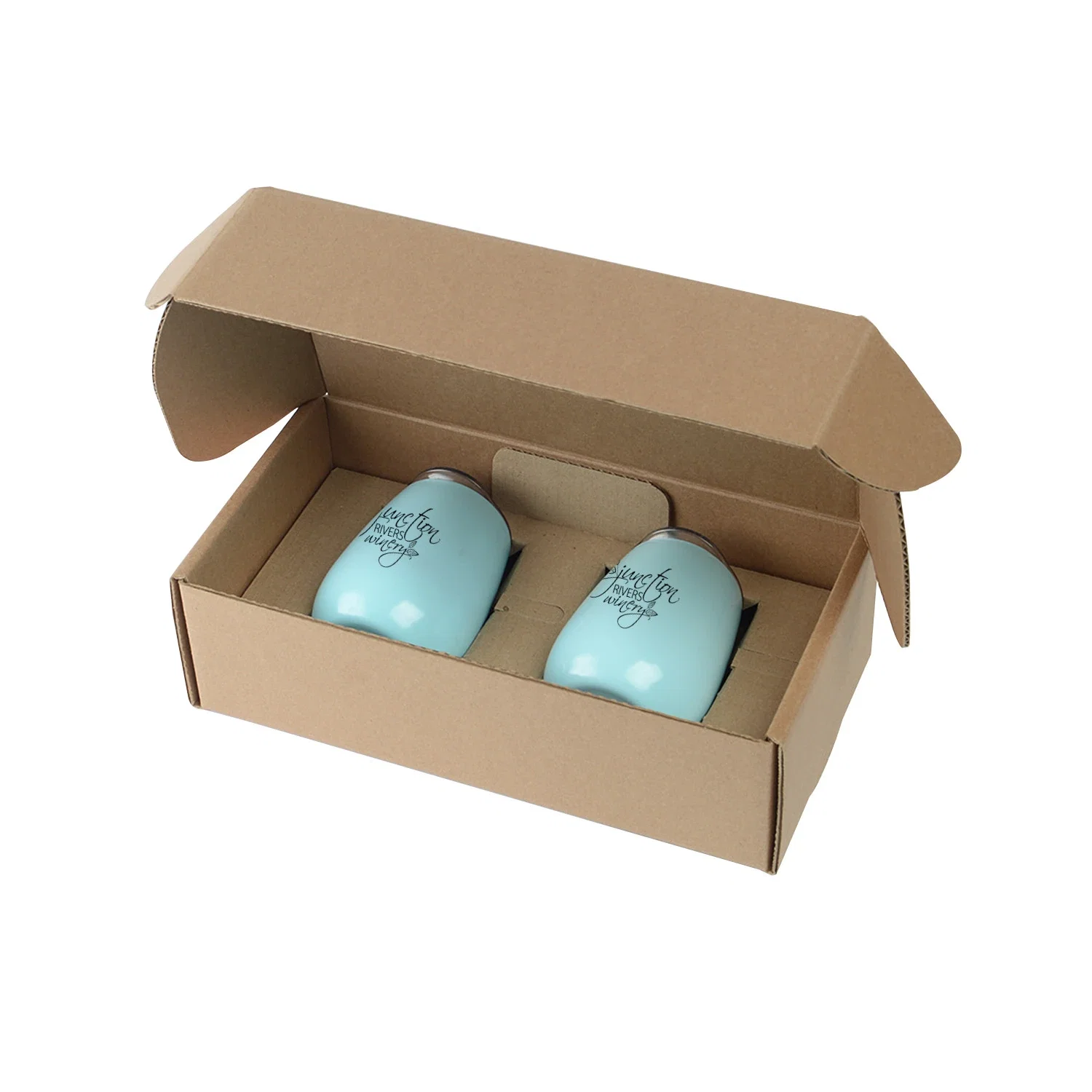 Stainless Steel Stemless Wine Glasses Gift Box Set — view 4