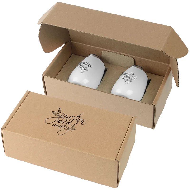 Stainless Steel Stemless Wine Glasses Gift Box Set — view 7