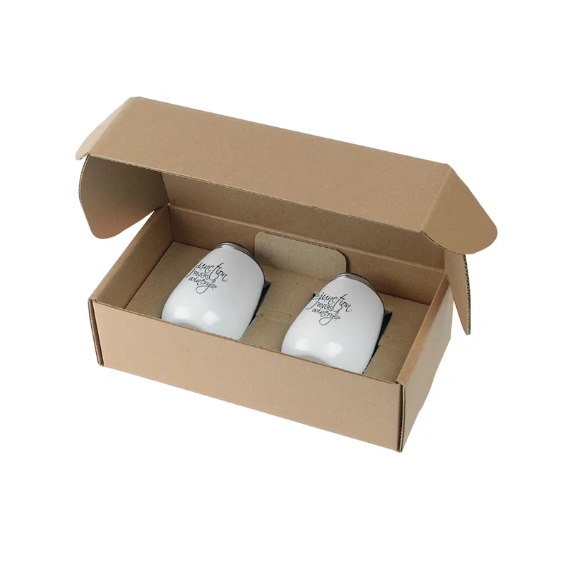 Stainless Steel Stemless Wine Glasses Gift Box Set — view 9