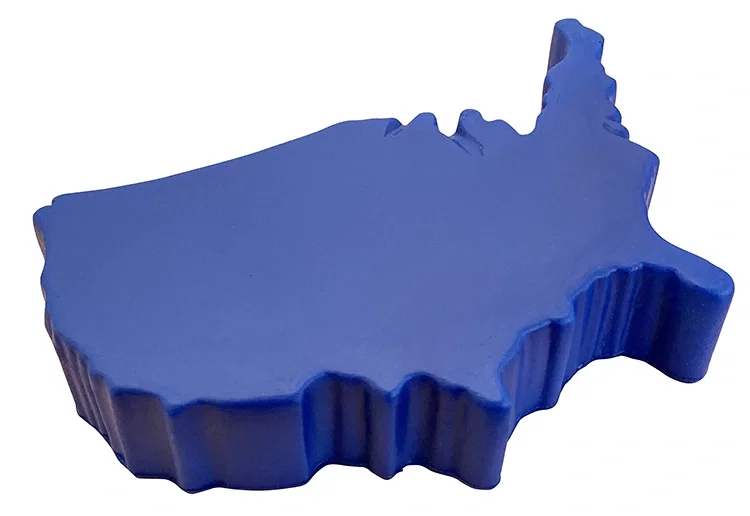Custom Printed USA Map Stress Reliever — view 2