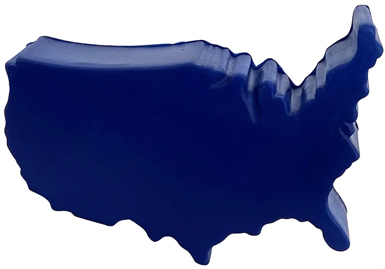 Custom Printed USA Map Stress Reliever — view 5