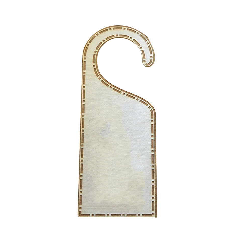 Custom Wood Door Hangers: 1 sided — view 2