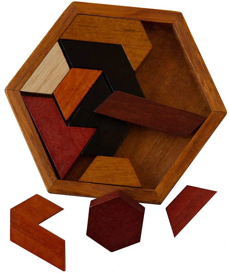 Promotional Wood Hexagon Puzzle — view 3