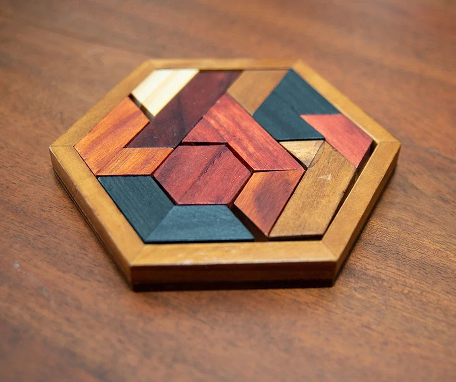 Promotional Wood Hexagon Puzzle — view 4
