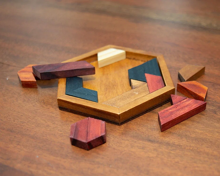 Promotional Wood Hexagon Puzzle — view 5