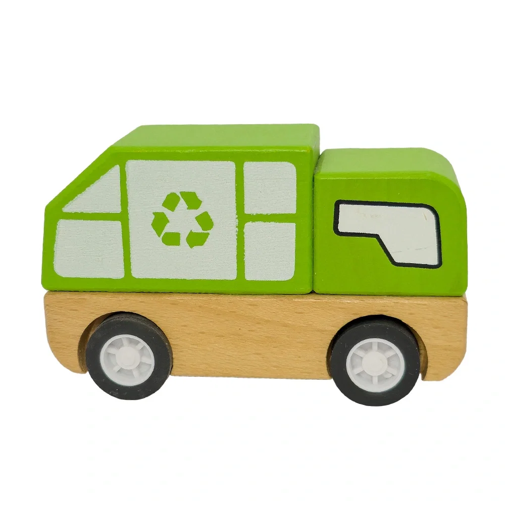 Custom Wooden Recycling Truck — view 2