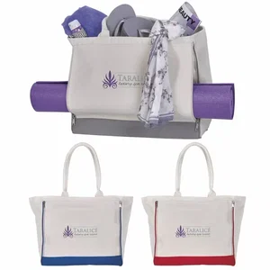 Custom Yoga Retreat Cotton Tote Bag