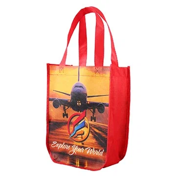 Yuma Sublimated Non-Woven Curve Bottom Tote — view 10