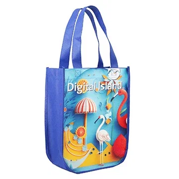 Yuma Sublimated Non-Woven Curve Bottom Tote — view 11