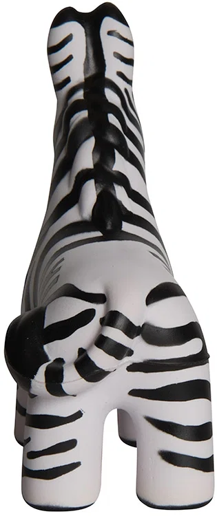 Custom Printed Zebra Stress Reliever — view 3