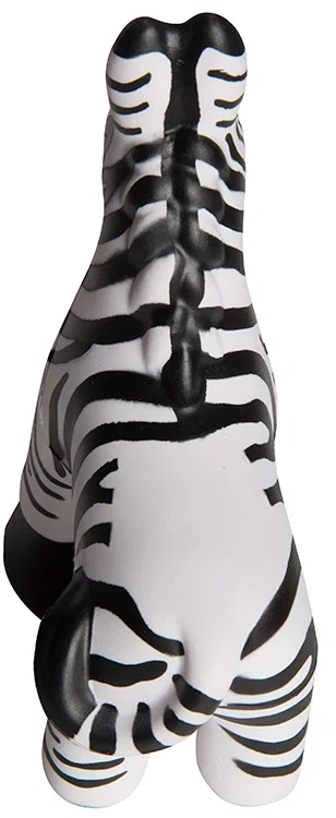 Custom Printed Zebra Stress Reliever — view 8