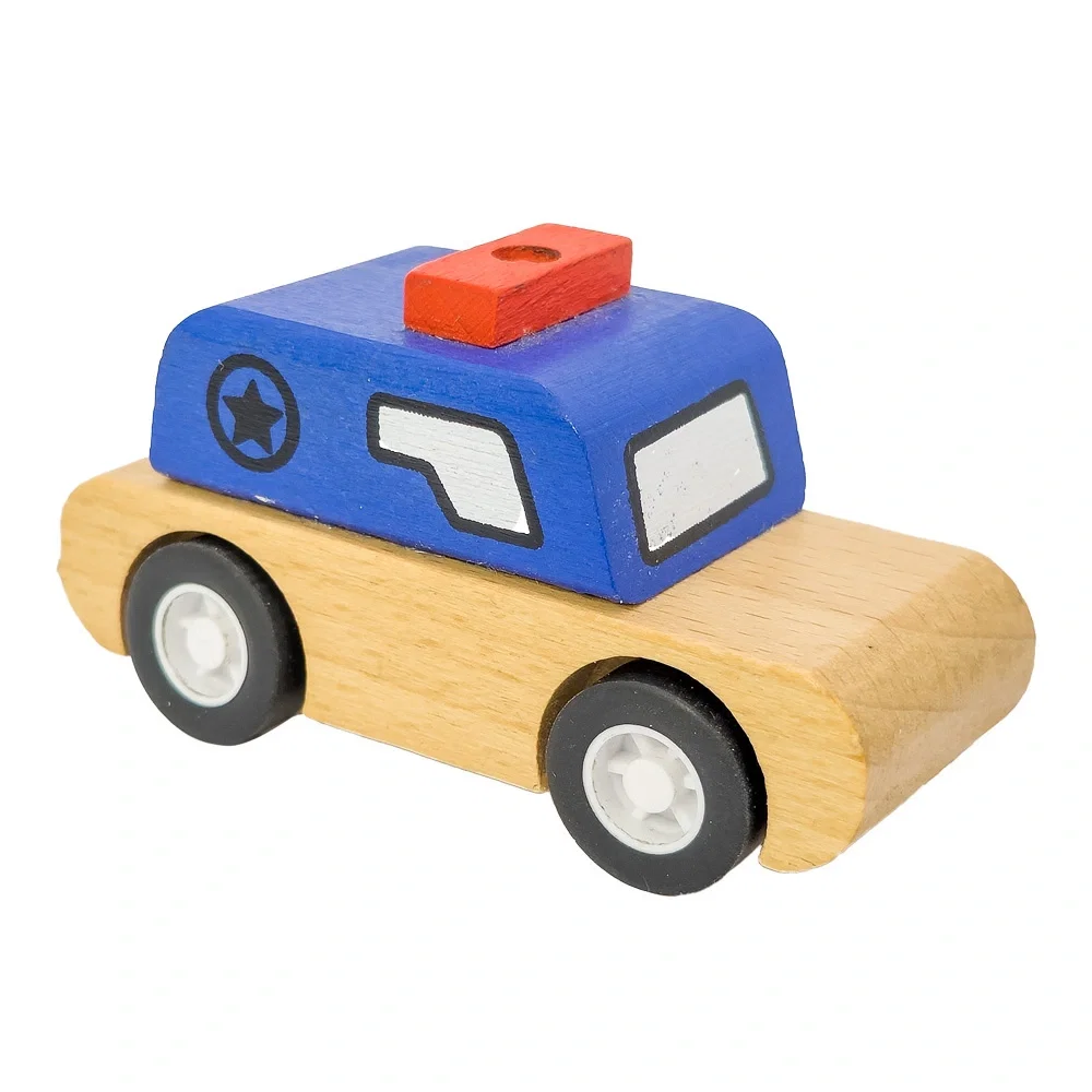 Customized Wooden Police Car — view 3