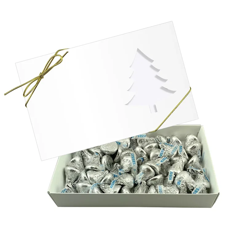 Gift ready presentation with the ribbon centered