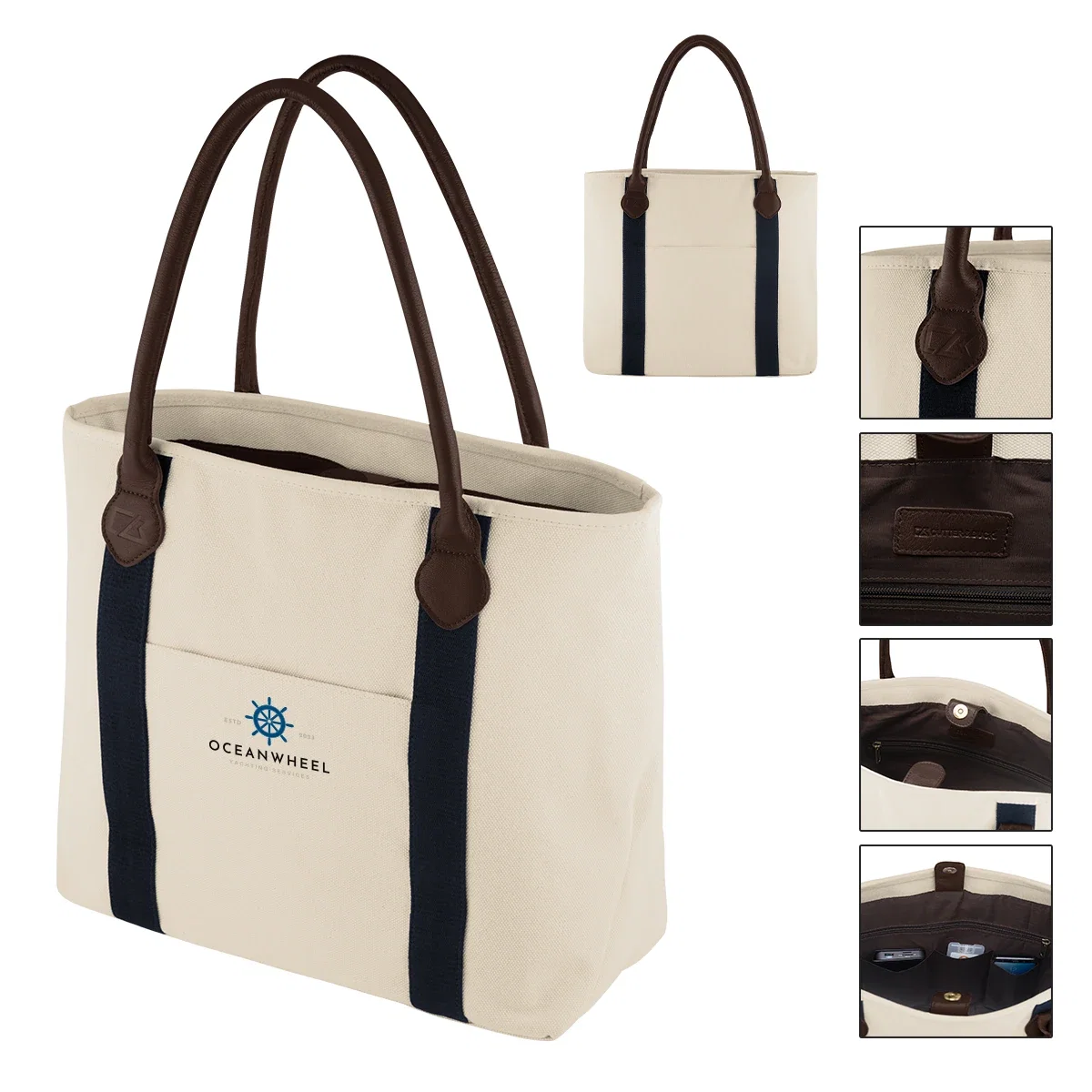 Side gusset gives the shopper seven inches of standing depth