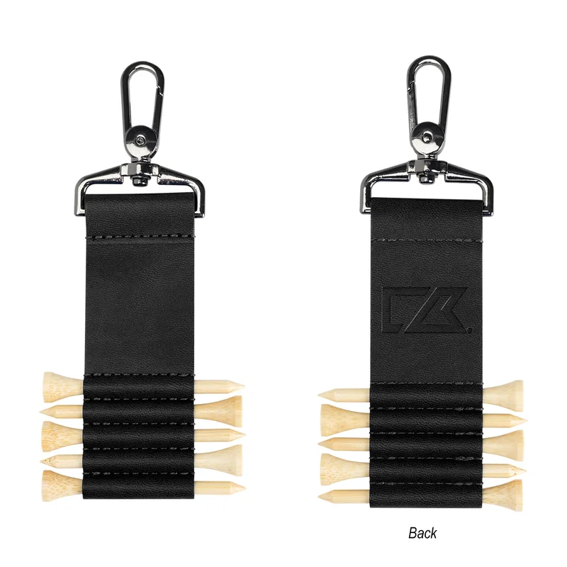 Cutter & Buck® rPET And Bamboo Golf Tee Set Keychain — view 4