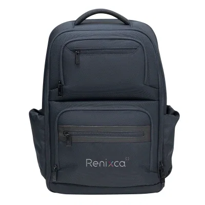 Deluxe laptop backpack shown upright from the front