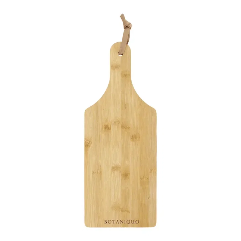 Custom Bamboo Cutting Board with Handle - 14.5" x 5.7" — view 1