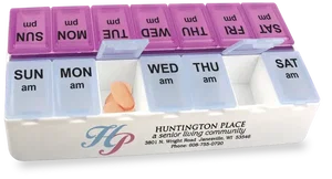 Daily Reminder 7-Day Medicine Tray