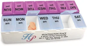 Daily Reminder 7-Day Medicine Tray