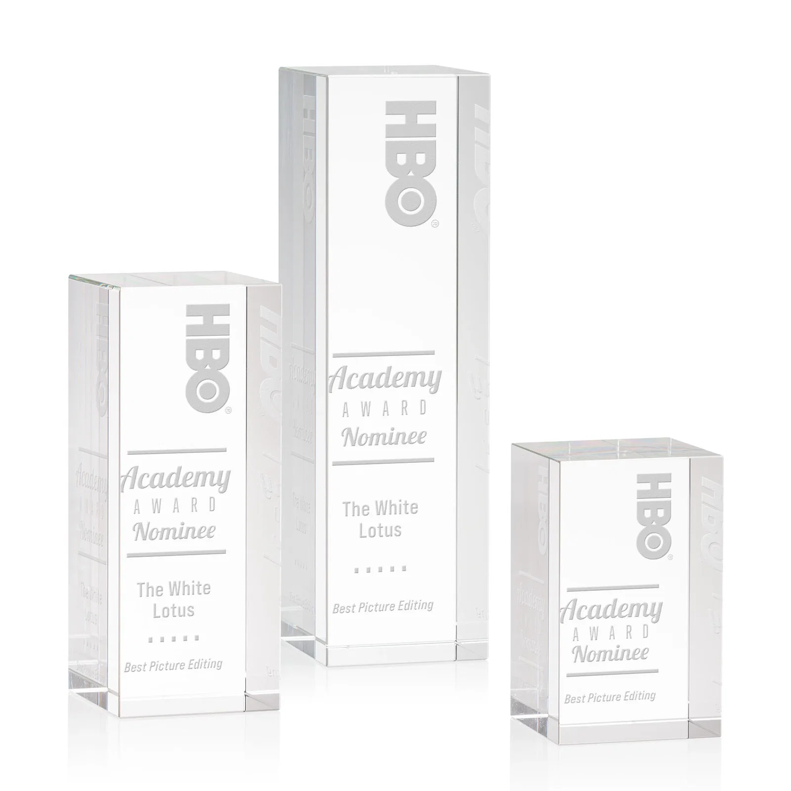 Custom Optical Crystal Monolith Block Award, awards for employee recognition